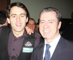 5 times World Snooker Champion Ronnie O'Sullivan and 1977 UK Snooker Champion Patsy Fagan