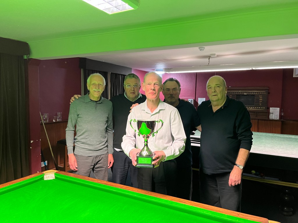 Takeley Chipmunks (left to right): Phil Bull, John Wrentmore, Stephen Burford, Trevor Parsons and Mick Speed